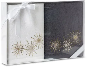 Bavlnená vianočná sada uterákov s jemným vzorom Šírka: 50 cm | Dĺžka: 90 cm