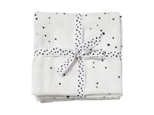 Mušelínové zavinovacie plienky Dreamy Dots 2ks biele | Done by Deer