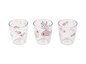 Sea friends mini poháriky 3ks ružové | Done by Deer