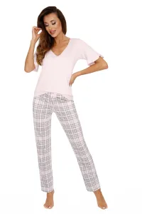 Dámske pyžamo Donna Loretta - dlhé nohavice Ružová S