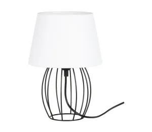 7665104 - Stolná lampa MANGOO 1xE27/40W/230V biela/čierna