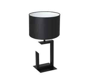 Stolná lampa 1xE27/60W/230V 45 cm čierna/biela