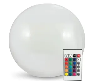 LED RGBW Solárna lampa BALL LED/1,2V pr. 40 cm IP65 + diaľkové ovládanie