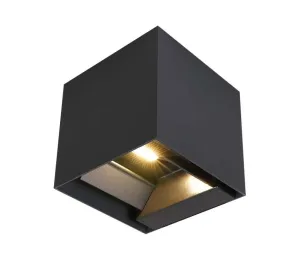 LED Solárne nástenné svietidlo so senzorom LED/3W/3,7V IP65 3000K čierna