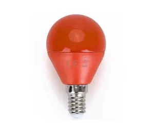 B.V. LED Žiarovka G45 E14/4W/230V oranžová -