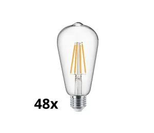 SADA 48x LED Žiarovka VINTAGE ST64 E27/7W/230V 2700K #4628052