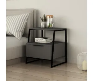 Nočný stolík PAL 50x45 cm čierna/antracit