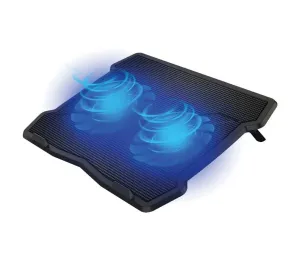 Chladiaca podložka pre notebook 2x látor 2xUSB čierna