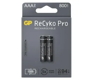 2 ks Nabíjacia batéria GP AAA ReCyko Pro NiMH/1,2V/800 mAh
