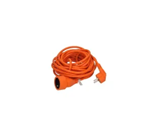 PS15O predlžovací kábel spojka 1 zásuvka oranžová 7m