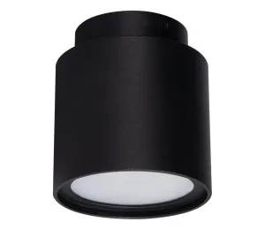 24362 - LED Stropné bodové svietidlo SONOR 1xGU10/10W/230V + LED/4W čierna
