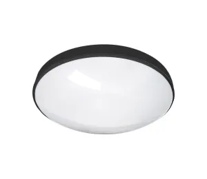 LED Kúpeľňové stropné svietidlo CIRCLE LED/12W/230V 4000K pr. 25 cm IP44 čierna