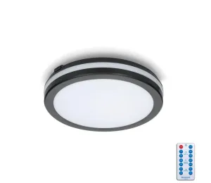 LED Kúpeľňové stropné svietidlo so senzorom LED/12W/230V pr. 20 cm čierna + DO