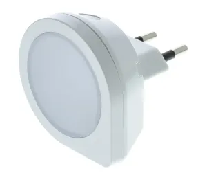 LED Orientačné svietidlo so senzorom do zásuvky LED/0,4W/230V 3000K biela