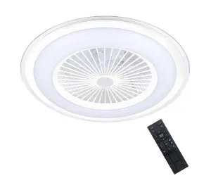 LED Stmievateľné stropné svietidlo s látorom ZONDA LED/48W/230V biela + DO