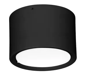 LED Stropné svietidlo LED/16W/230V čierna pr. 12 cm