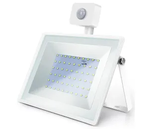 B.V.  - LED Reflektor so senzorom LED/50W/230V 6400K IP65 biela