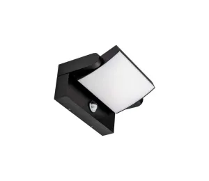 LED Vonkajšie nástenné svietidlo so senzorom LED/17W/230V 3000K IP65 čierna