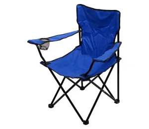 Skladacia kempingová stolička modrá #3899361