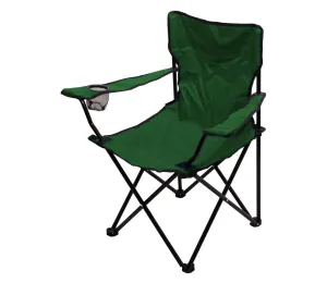 Skladacia kempingová stolička zelená #3899362