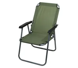 Skladacia kempingová stolička zelená #3899366