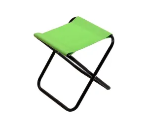 Skladacia kempingová stolička zelená/čierna