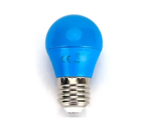 B.V. LED Žiarovka G45 E27/4W/230V modrá -