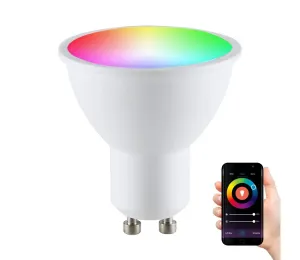 RGB LED Stmievateľná žiarovka G45 GU10/5,5W/230V 3000-6500K Wi-fi Tuya