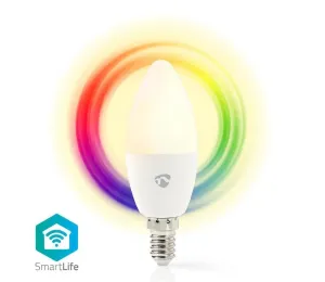 SMART LED žiarovka WIFILC11WTE14, E14, farebná biela