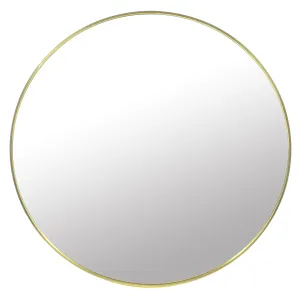 Zlaté okrúhle zrkadlo LEOBERT - rôzne veľkosti Priemer zrkadla: 80 cm