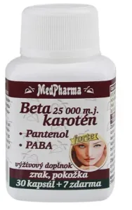 MedPharma Betakaroten forte 25.000 m.j.+Pantenol+PABA cps 37 ks