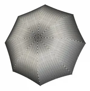 Doppler Dámsky skladací dáždnik Magic Black&White Traced 7441465BW01