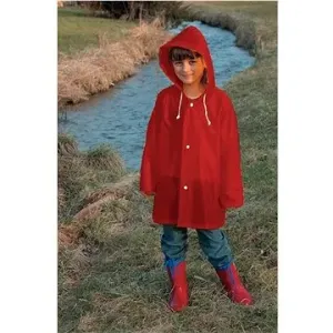 DOPPLER detská pláštenka s kapucňou, veľkosť 104, červená
