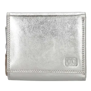 Strieborná malá kožená peňaženka "Clarrisa"