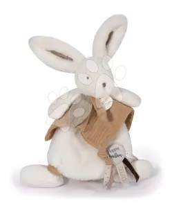 Plyšový zajačik Bunny Happy Wild Doudou et Compagnie hnedý 25 cm v darčekovom balení od 0 mes