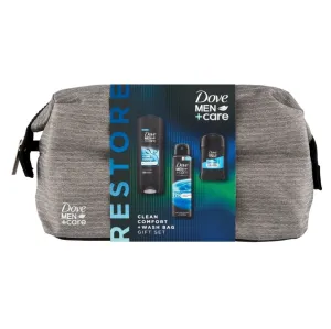 Dove Men+Care CleanComfort Kozmetická taška pre mužov - sprchový gel + antiperspirant v spreji + tuhý antiperspirant