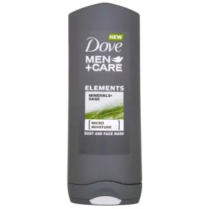Dove Men + Care Minerals and Sage sprchovací gél na telo a tvár pre mužov 400 ml