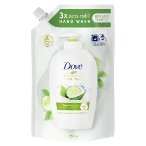 Dove Skrášľujúce krémové tekuté mydlo s vôňou uhorky a zeleného čaju Go Fresh (Fresh Touch) 750 ml - náhradní náplň
