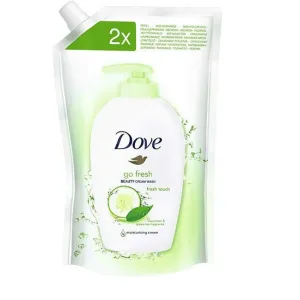 Dove Go Fresh Cucumber & Green Tea sprchový a kúpeľový gél náhradná náplň 720 ml