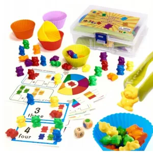 6260 DR Montessori hra - Spočítaj medvedíkov - 44 dielov