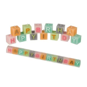 181008 DR Pastelové sviečky s nápisom Happy Birthday
