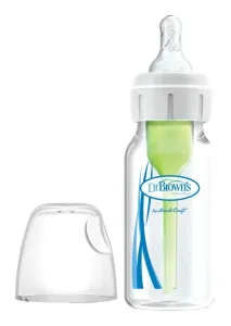 Dr. Brown´s dojčenská flaša Options+ 120 ml Narrow anticolic plastová biela so silikónovým cumľom level1 1x1 ks #1934438