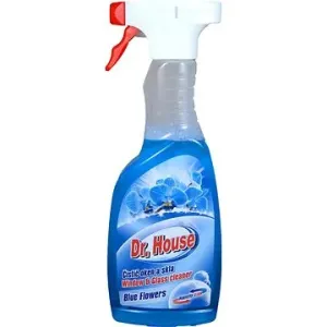 DR. HOUSE čistič okien s rozprašovačom Blue Flower 500 ml