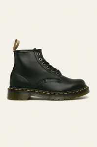 Členkové topánky Dr. Martens Vegan 101 23984001-Black, dámske, čierna farba, na plochom podpätku #159591