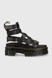 Kožené sandále Dr. Martens Ricki Gladiator DM27402001.Ricki.Gladi-Blck.Nap.L, dámske, čierna farba, na platforme #8617680