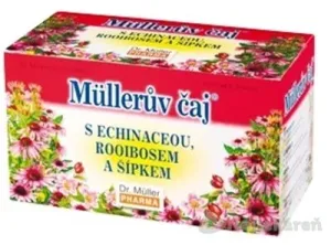 Müllerov ČAJ s echinaceou, rooibosom a šípkami 20x1,5 g