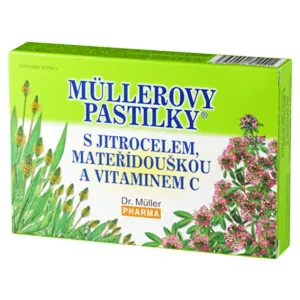 Müllerove pastilky so Skorocelom, Materinou dúškou a vitamínom C 24 pastilky #122673