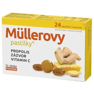 Müllerove pastilky Mülerove pastilky s propolisom, zázvorom a vitamínom C 24 pastiliek