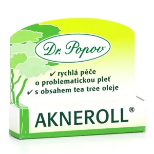 Dr. Popov Akneroll s tea tree lokálna starostlivosť proti nedokonalostiam aknóznej pleti 6 ml