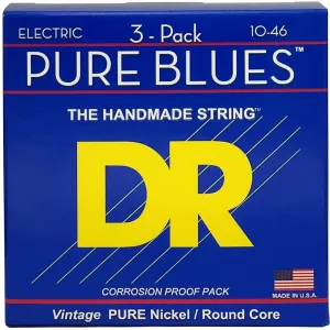 DR Strings PHR-10 Pure Blues 3-Pack #6177059